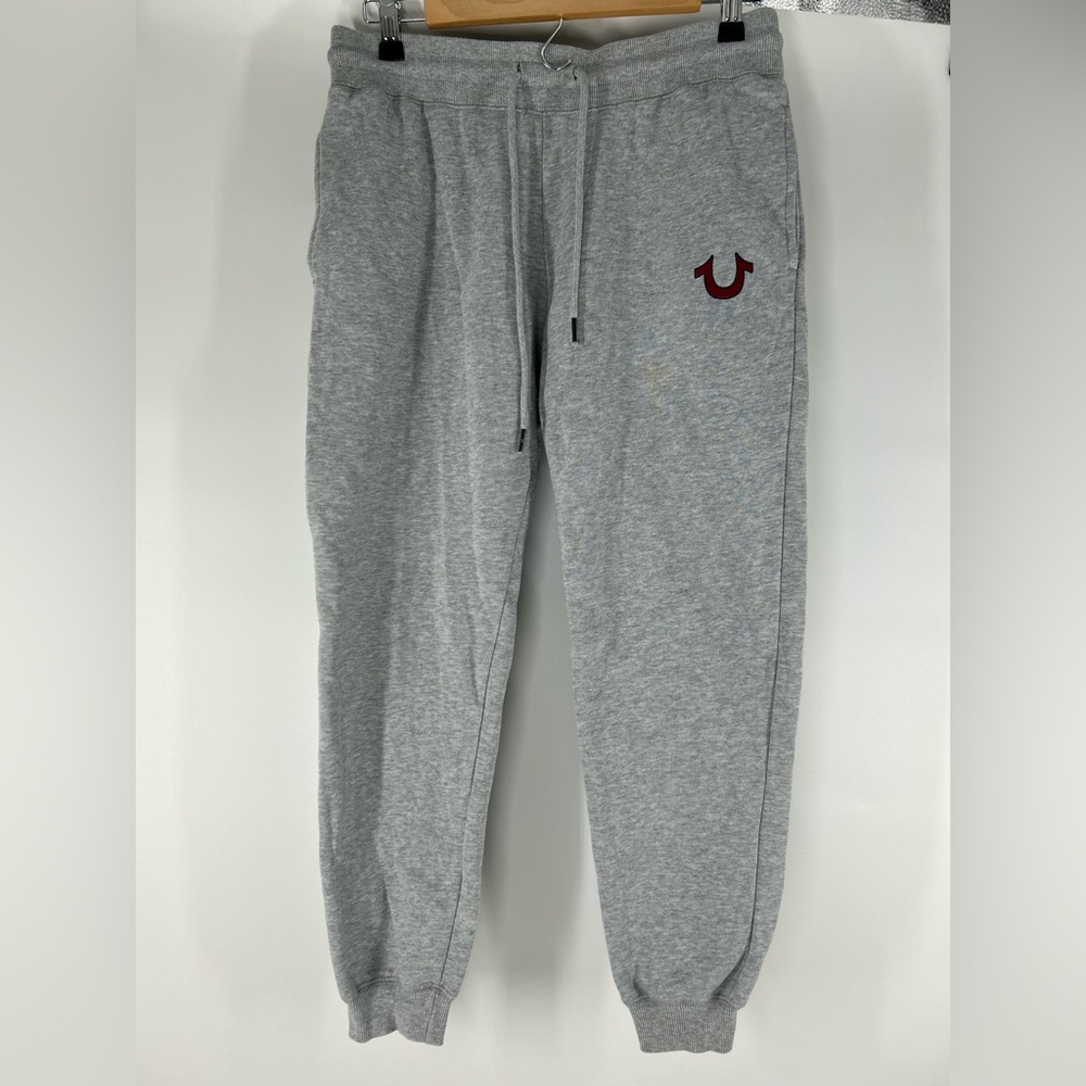 True Religion Heritage HS Jogger Light Gray Sweatpants Medium